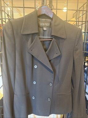 Ellen Tracy Black vintage  Double-Breasted Tailored Blazer